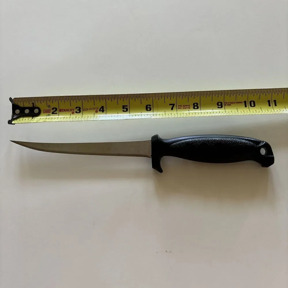 Rapala Deluxe Falcon‎ Fillet Knife BP134SH Black Stainless 6” fillet blade.